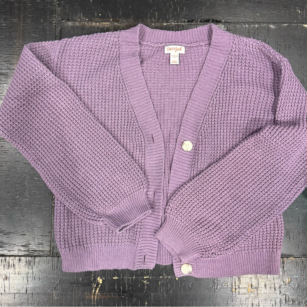 Cat & Jack Short Waffle Cardigan